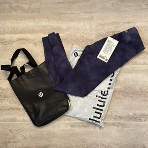 Lululemon Wunder Train Diamond Dye Naval Blue 25” 4